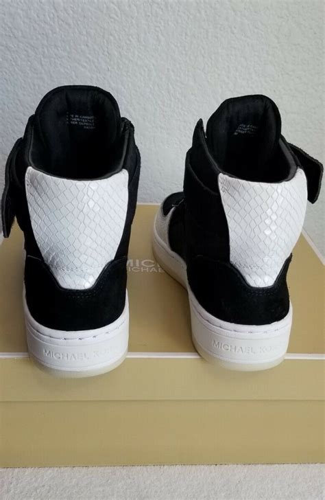 Michael Michael Kors Jaden High Top Black/Optic White 7 M